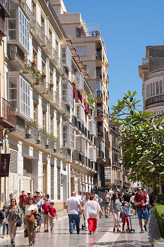 Foto einer Straße in Málaga, Andalusien