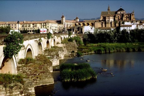 Foto von Córdoba (Andalusien) mit der Puente Romana und Moschee/Kathedrale