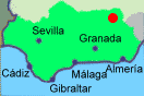 Lage der Sierras de Cazorla, Segura y Las Villas in Andalusien